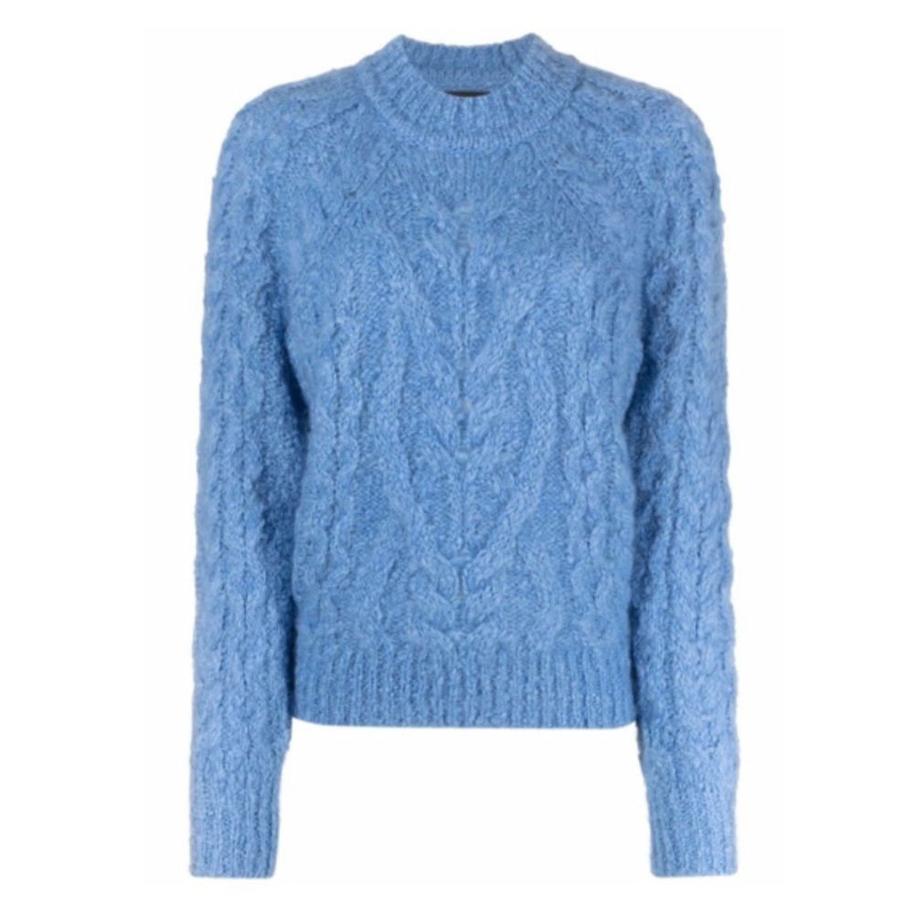Isabel Marant Enery cable-knit mohair blend sweater
